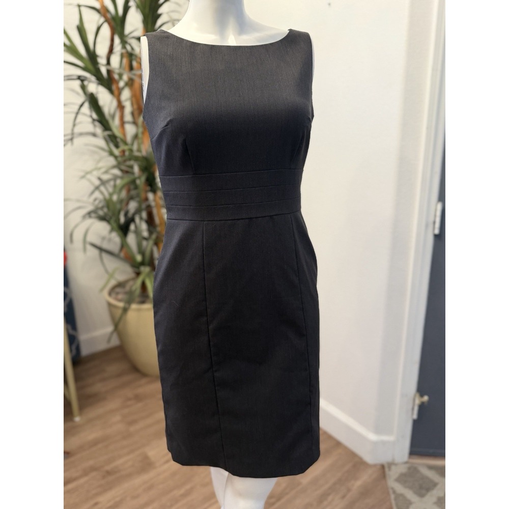 H&M Corporate Sheath Dress Women Sz 8/10 M Sleeveless Career Office Scoop Neck - Picture 2 of 10